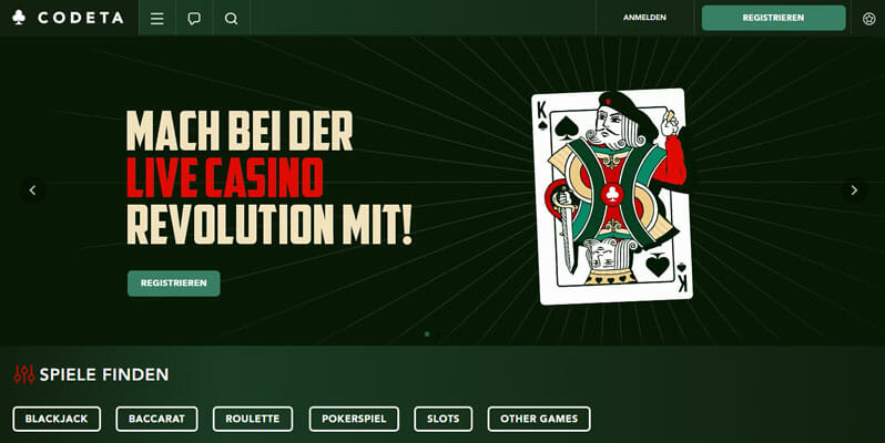 Codeta Casino Live Roulette