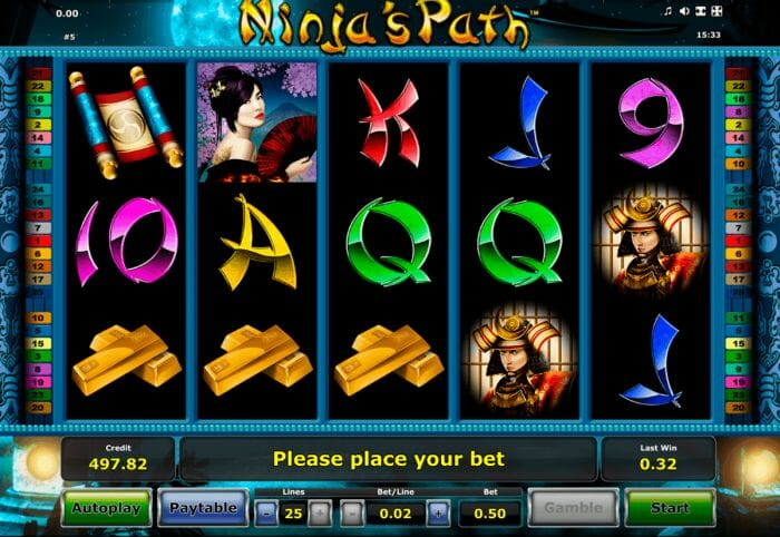 Ninjas Path Slot