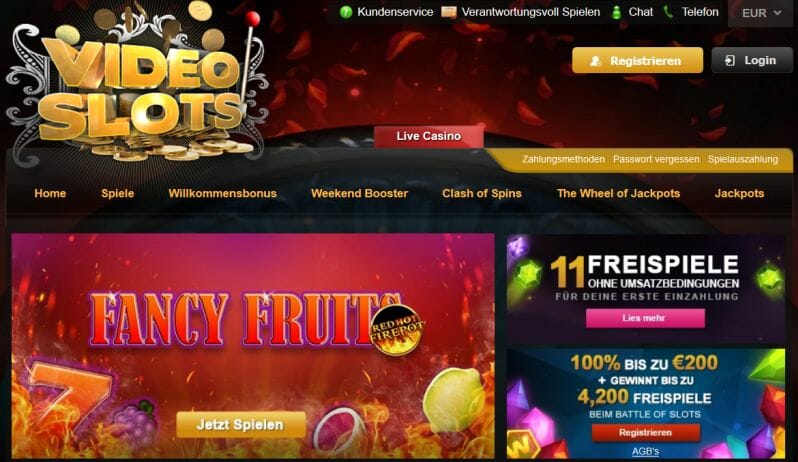 Videoslots Casino Vorschau 2019