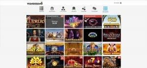 Wunderino Casino Spiele